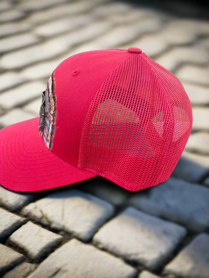 trucker hat RED